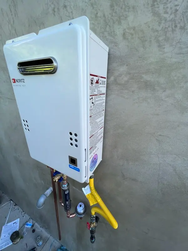 Tankless water heater installation for Springbrook homes